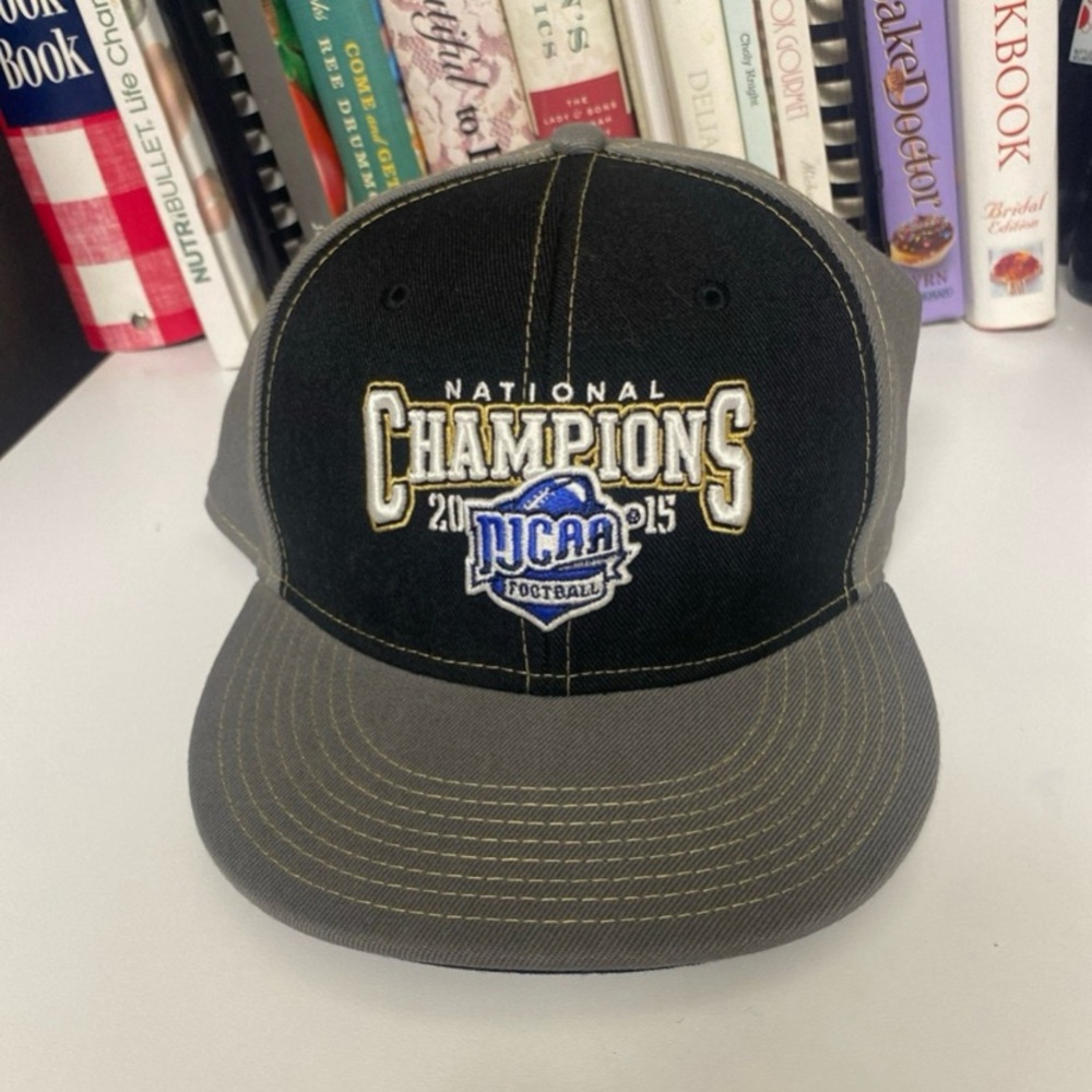 NJCAA Junior College Football 2015 National Champions Snapback Hat Never Worn.